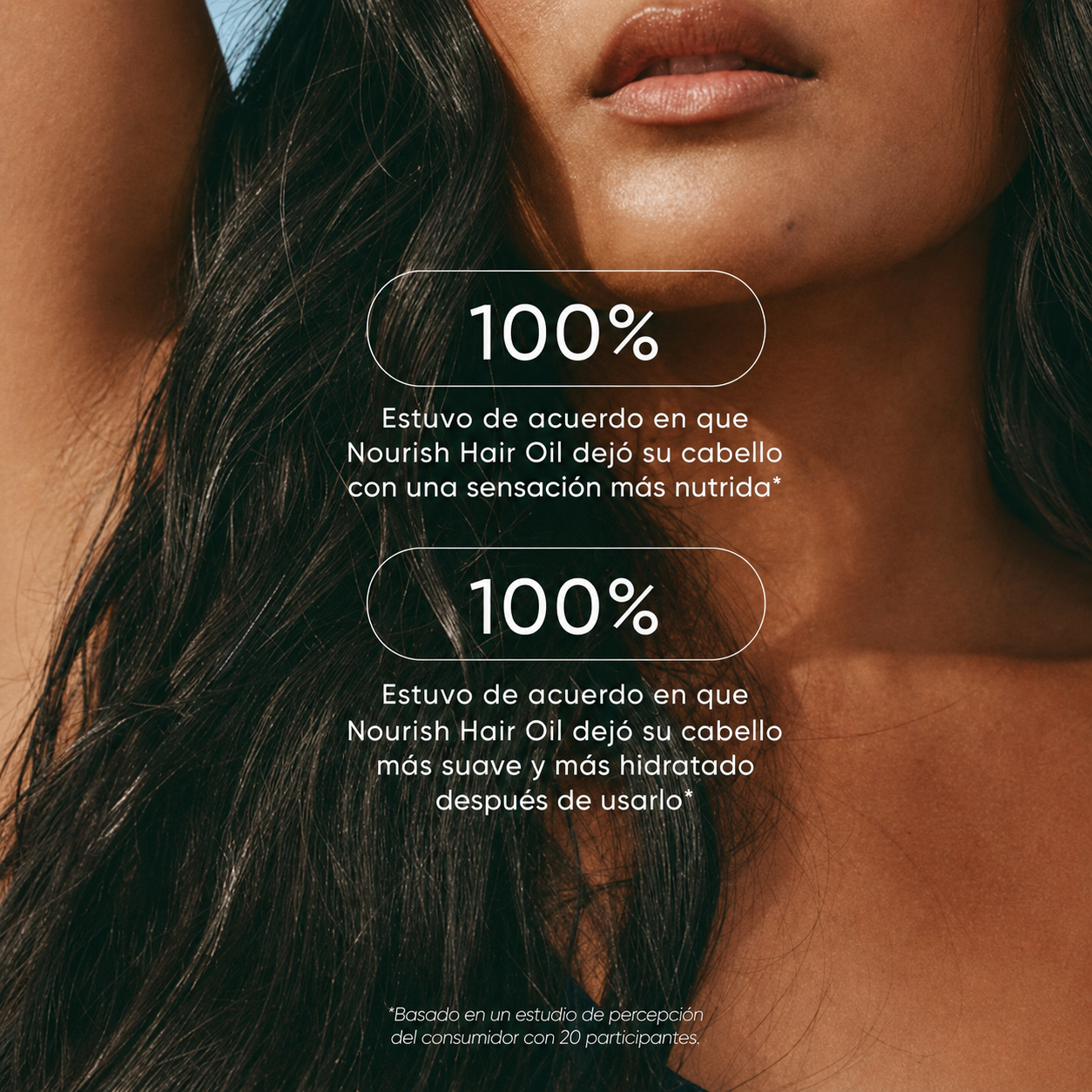 Signature Nourish Hair Oil resultado brillo y suavidad