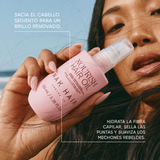 Signature Nourish Hair Oil reverso del envase con ingredientes