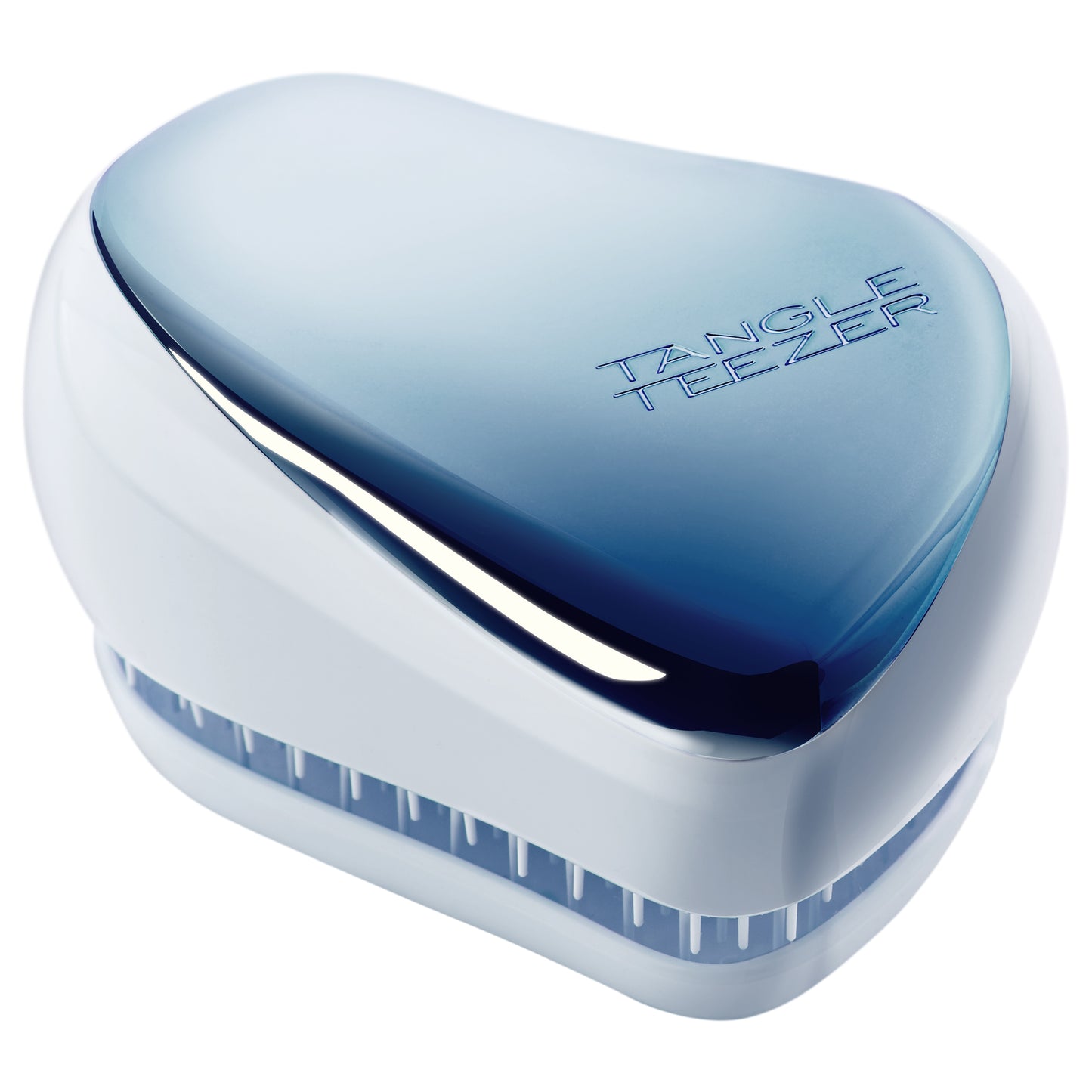 Tangle Teezer Cepillo Compact Styler Baby Blue Chrome - detalle del producto
