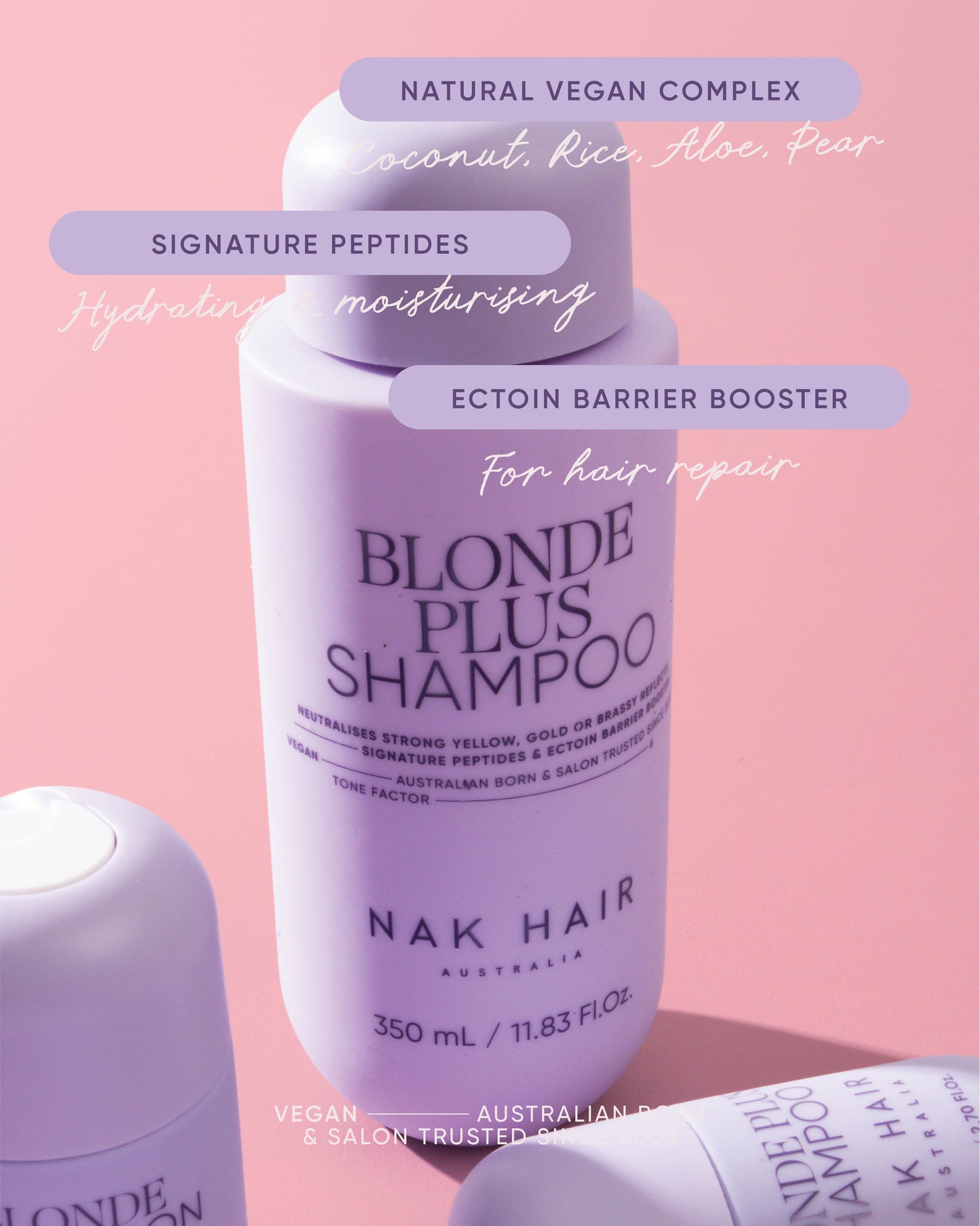 Shampoo Blonde Plus Signature 350ml - NAK Signature 2