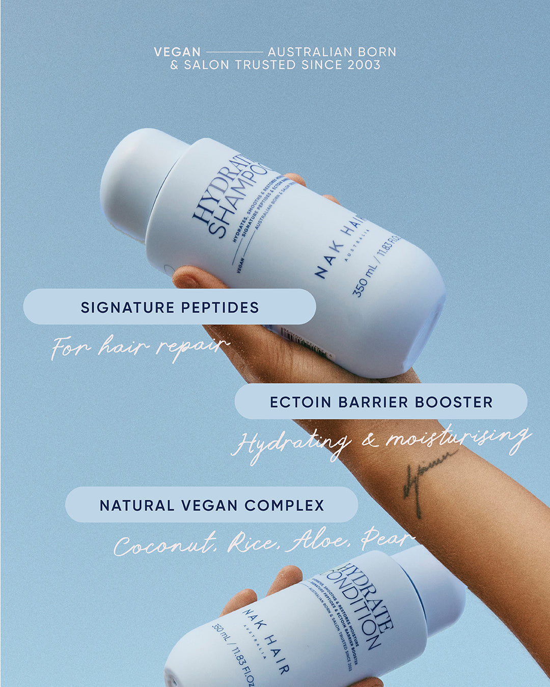 Shampoo Hydrate Signature 350ml - NAK Signature 3
