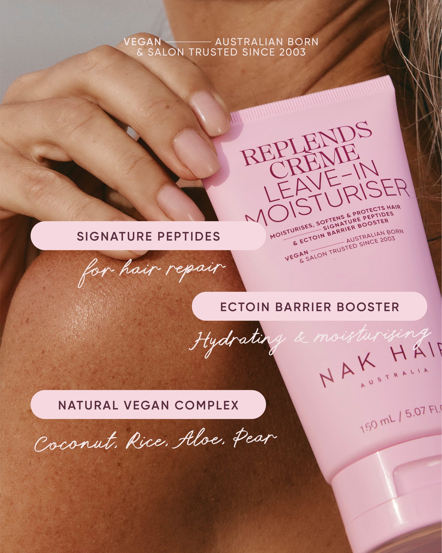 Replends Crème Leave-In Signature 150ml - NAK Signature 7