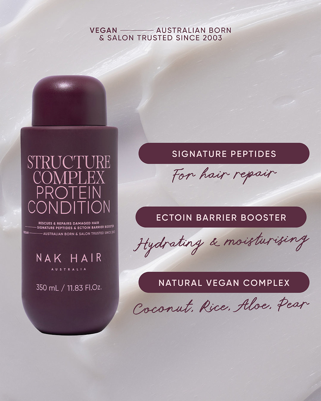 Acondicionador Structure Complex Protein Signature 350ml - NAK Signature 3