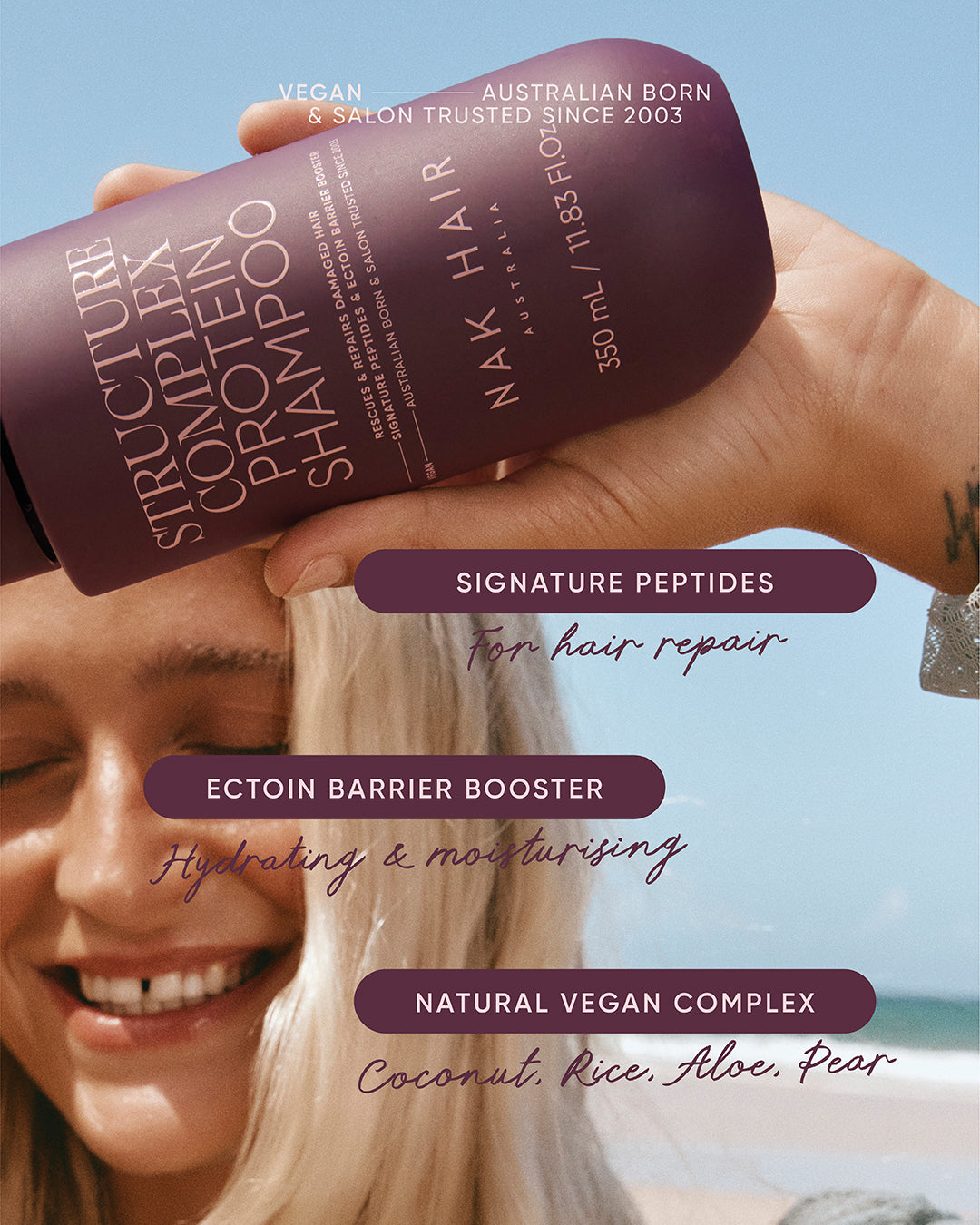 Shampoo Structure Complex Protein Signature 350ml - NAK Signature 4