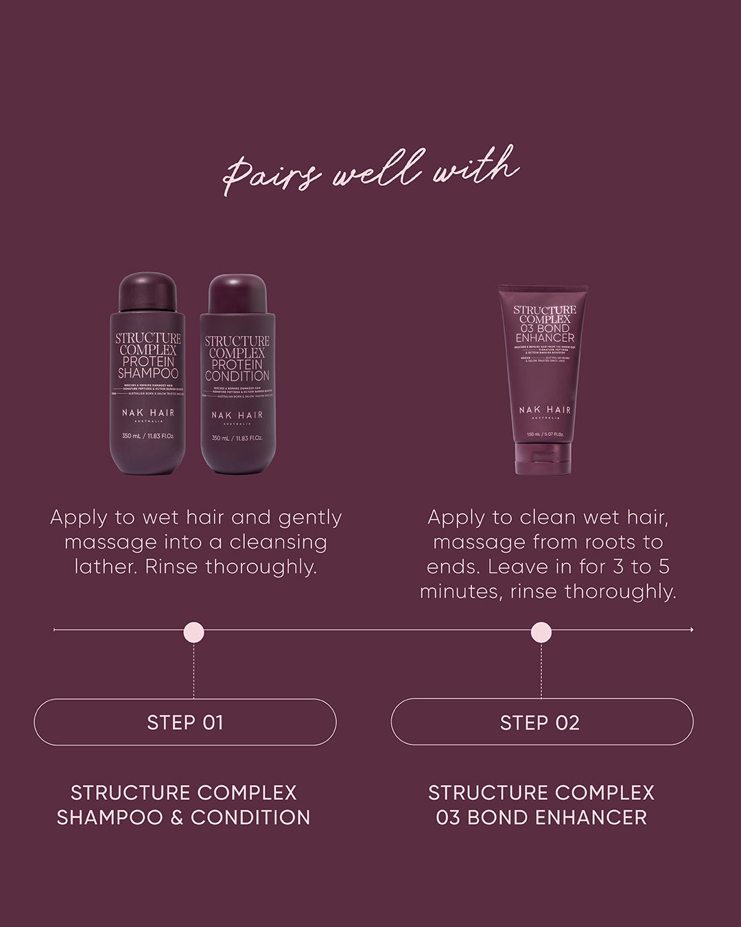 Shampoo Structure Complex Protein Signature 350ml - NAK Signature 5