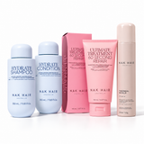 Rutina Hidratación NAK Signature: Shampoo y Conditioner Hydrate 350 ml, Ultimate Treatment 150 ml y Thermal Shield