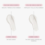 Texturas y modo de uso de Structure Complex Protein Shampoo 1 L + Structure Complex Protein Condition 1 L