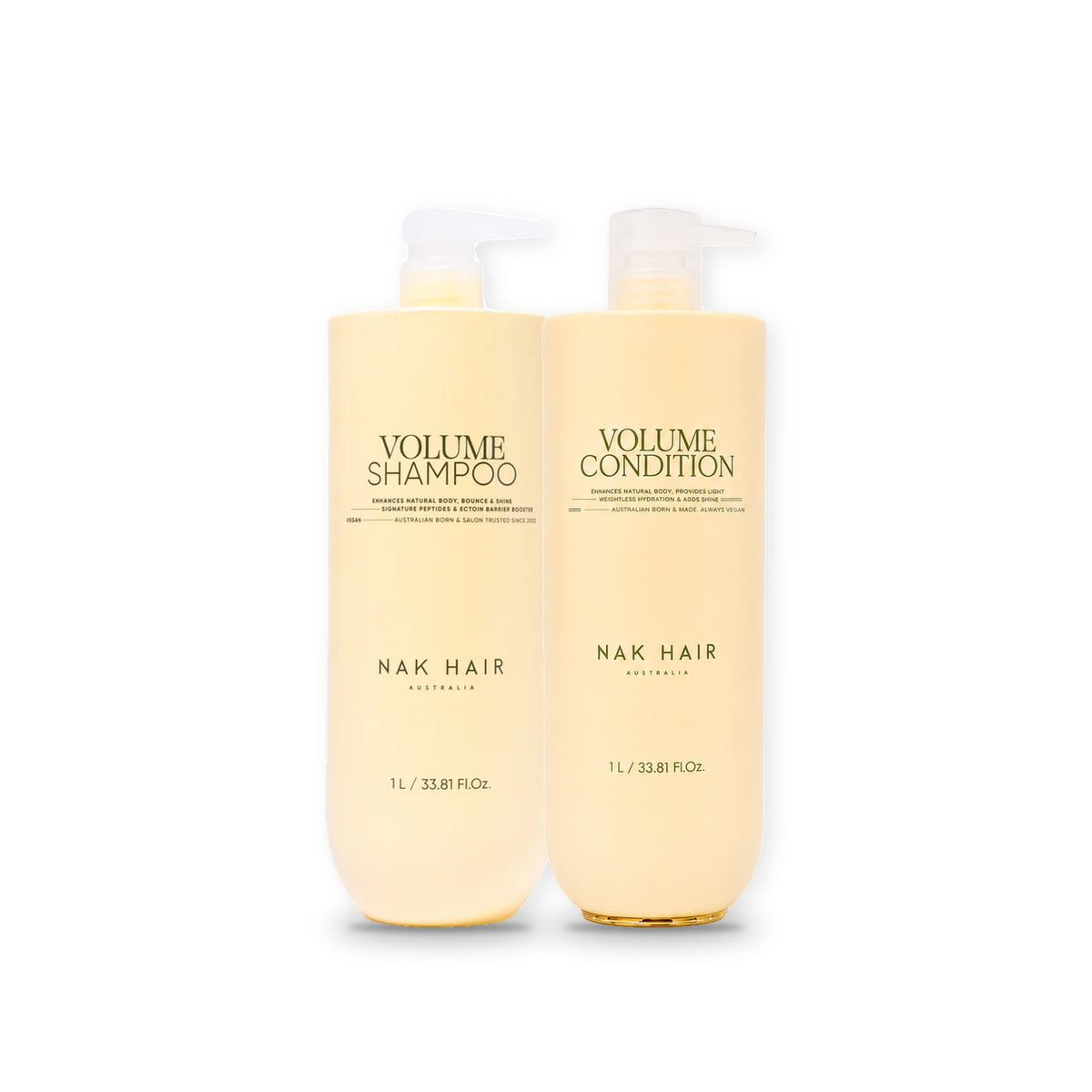 Dúo Litro Volume NAK Hair: Volume Shampoo 1 L + Volume Condition 1 L