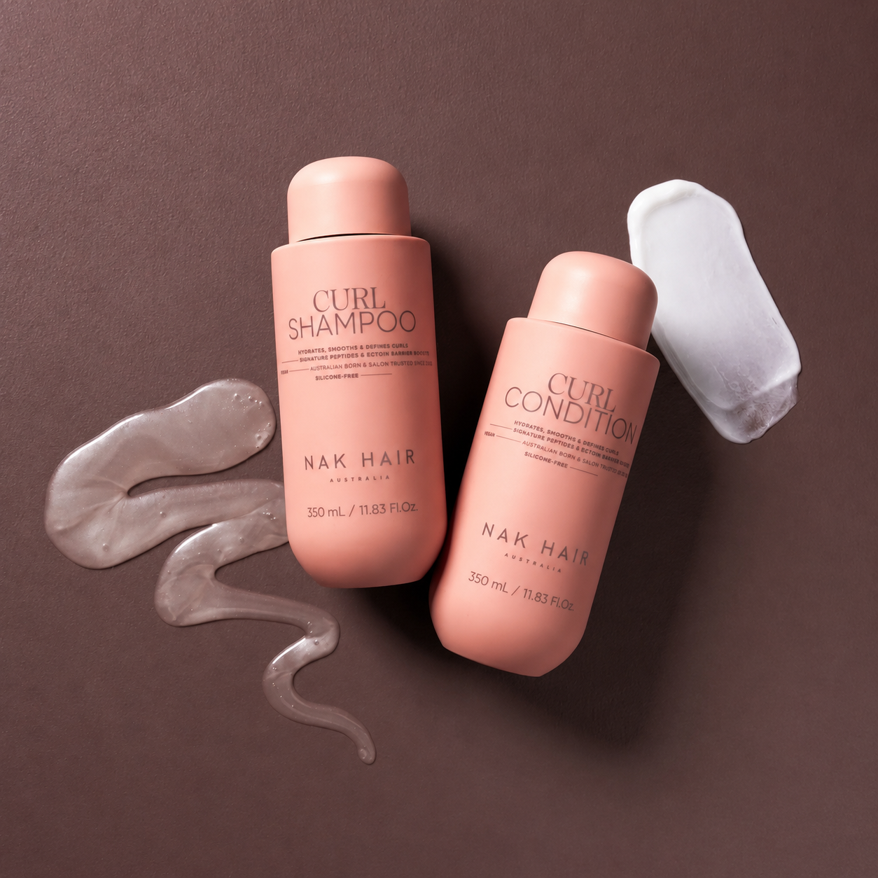 Signature Curl Shampoo reverso del envase