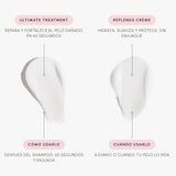 Texturas y modo de uso de Ultimate Treatment 150 ml + Replends Crème Leave-In 150 ml